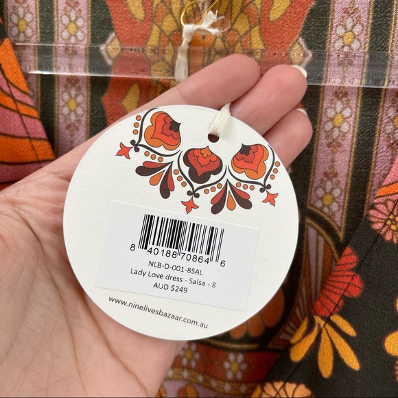 Nine Lives Bazaar Lady Love Dress Salsa - Picture 8 of 10